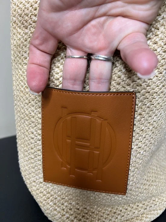 Haute Hippie | Neutral Bucket Hobo Famers Market Summer Bag - Picture 5 of 11